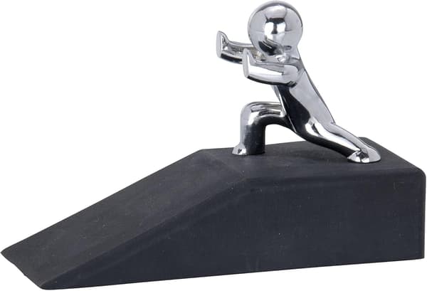 Hercules dørstop, Gummi, 10 x 6,5 x 4 cm, Sort