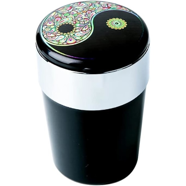LED Bilaskkopp, Bilaskkopp med Lock Mini Soptunna Bilaskkopp