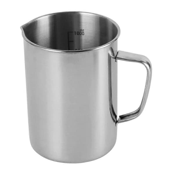 Laboratoriebeger i rustfritt stål, kjemiklasse, graderte begerglass 1000 ml