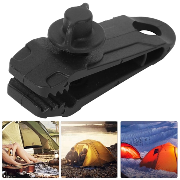 Återanvändbara presenningsklämmor, enkla att använda med låsgrepp Gator Clamp-design, säkrar presenningar, baldakiner och mer, höghållfast PA-material, kraftfull Gator
