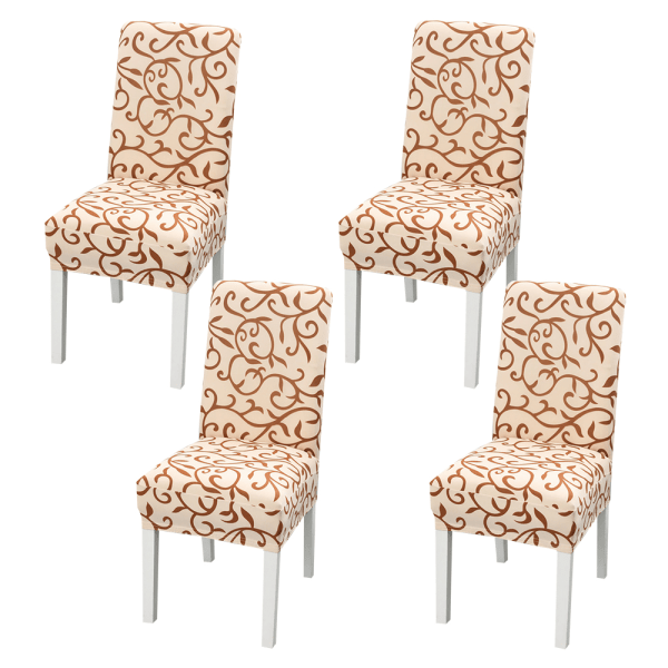 Stretch Spandex Dining Chair Slipcovers Avtagbar Tvättbar Din