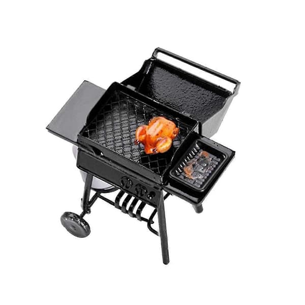 1:10 Skala Grill Miniatyr Ornamenter Grillverktøy Mini Møbler,b
