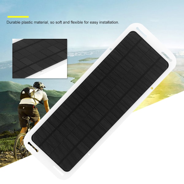 Bärbar 18V 5W solcellsladdningspanel solbackup mobil laddare för bil båt bil