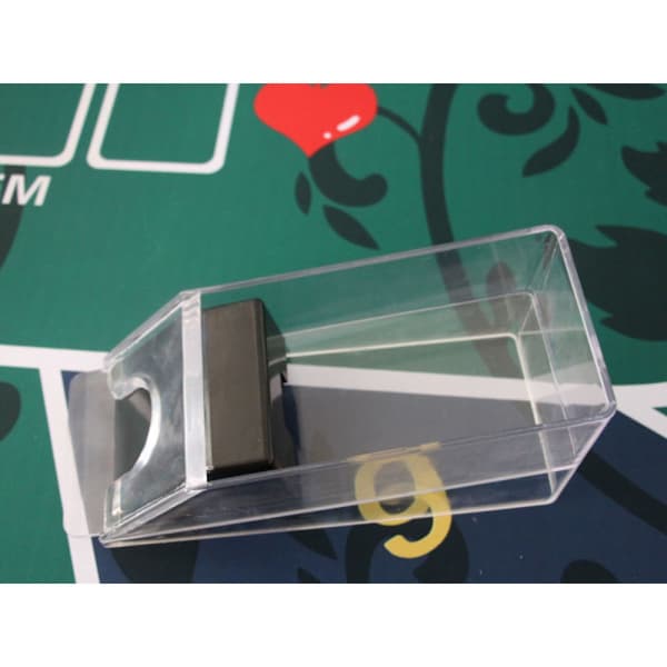 4-däcks transparent blackjack-utdelningssko, pokerkortutdelare
