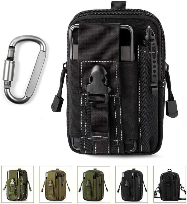 Taktisk Bältesväska, EDC 1000D Molle Midjeväska/Multifunktionell Väska