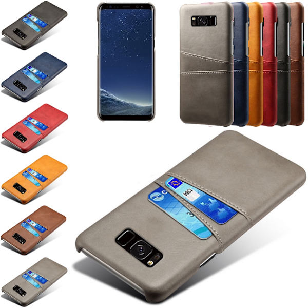 Samsung galaxy S8+ skal korthållare - Grå S8 Plus Gray S8 Plus