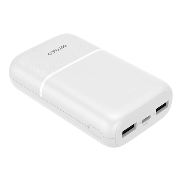 Kraftfull Deltaco Pocket Powerbank 10.000mAh Vit