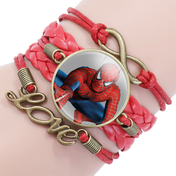 Spiderman-inspirerat retroflätat armband - 12090708