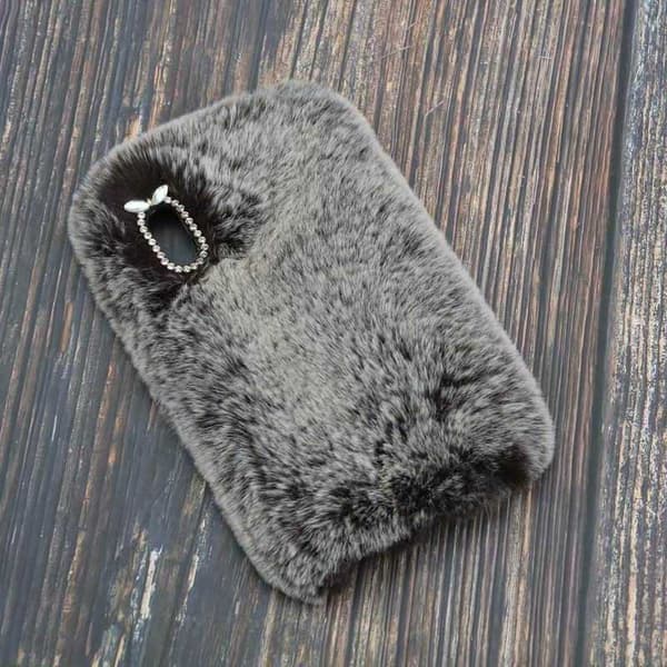 iPhone XS Max Koselig og Fluffy Deksel Fluff Svart