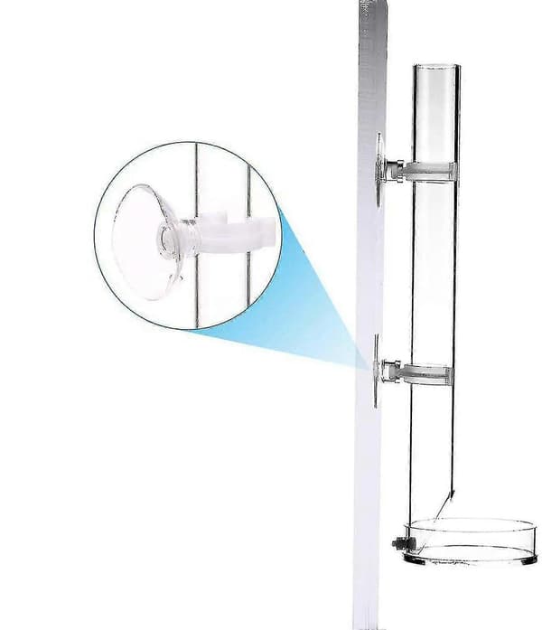 Rekefôringsrør Akryl Reketakvarium Montert Fôringsrør Fôring (25cm)
