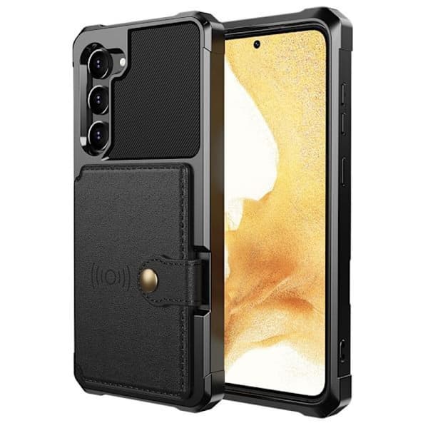 Samsung Galaxy S23 -näyttö magneettisella lompakolla, musta