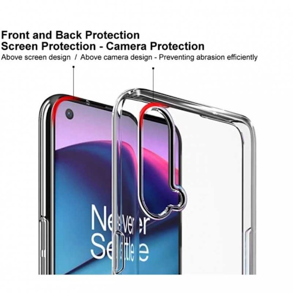 OnePlus Nord CE 5G Stöttåligt Genomskinligt Skal Simple Transparent