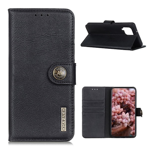 KHAZNEH Samsung Galaxy A12 Plånboksfodral Svart