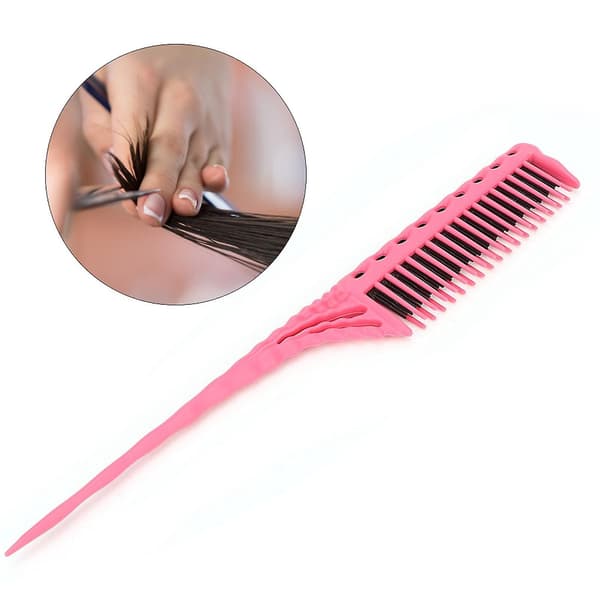 Lett Hårpleie Rosa Hårstyling og Modellering Kam - Salongutstyr