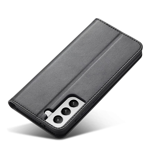 Samsung Galaxy S21 Plus - Läder Flip Fodral - Svart Black Svart