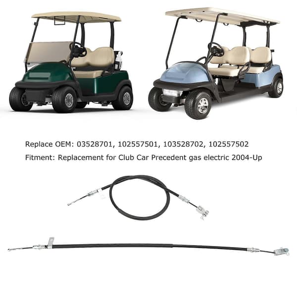 2 stk. 49 tommer 38,3 tommer Club Car Bremsekabel Samling 03528701 Erstatning for Precedent G E 2004?Op