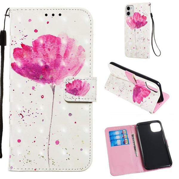 Plånboksfodral Apple iPhone 11 – Rosa Blomma