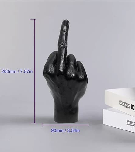Langfinger Statue Ornament Hjemmekontor Indretning Tilbehør