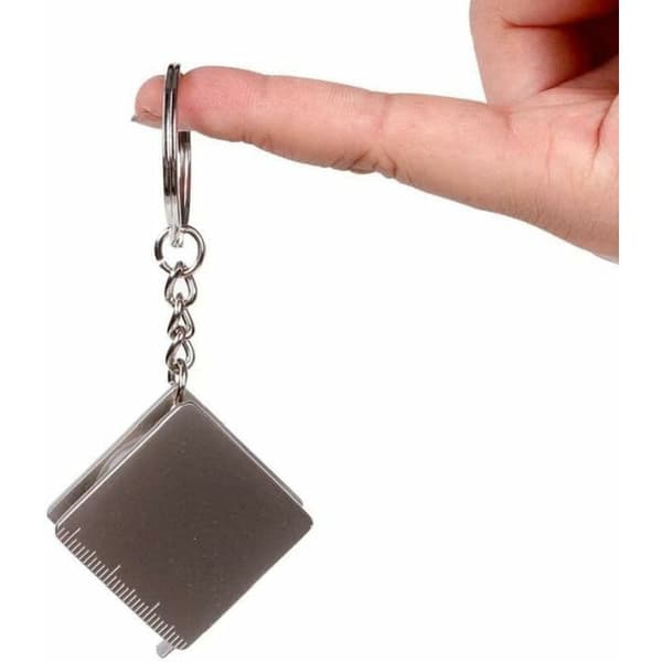 Mini Portabelt Metall Måttband Bekväm Infällbar Mätning