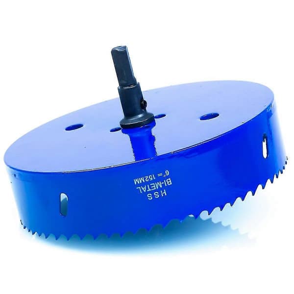 152 mm (6 tommer) blad for hullbrett/hullsag sekskantbitadapter ()