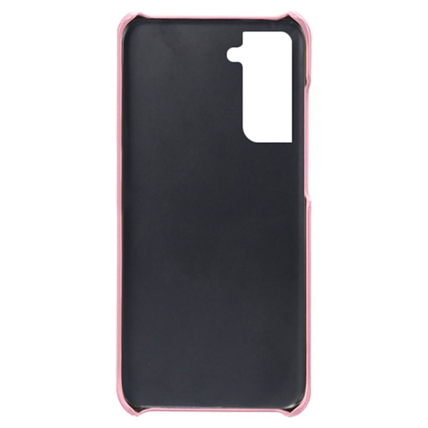 SKALO Samsung S22 PU-Läder Korthållare Skal - Roséguld Rosa guld