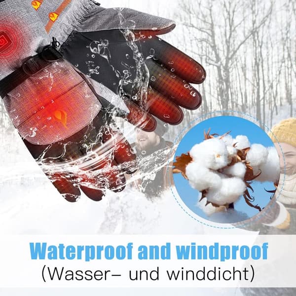 Opvarmede handsker Motorcykel Opvarmede handsker Justerbar temperatur 40-
