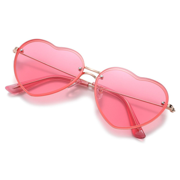 Hjerteformede solbriller Pink Hippie Solbriller GRØN