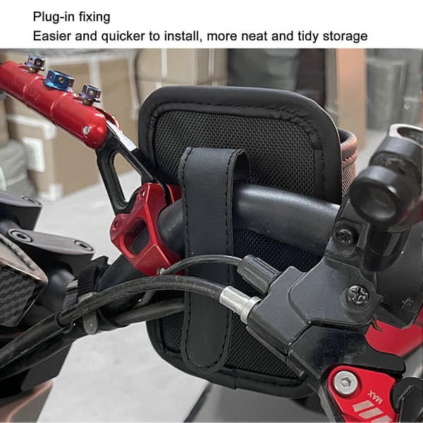 Motorcykel Vandkopholder Sort Drænhuller Plug-in Fast Universal til Elbil Motorcykel