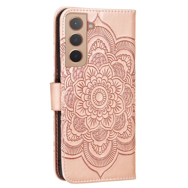 Samsung Galaxy S22 Plus Fodral Mandala Flower Roséguld
