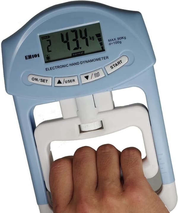 Digital hånddynamometer greb, styrkemåling digital hånd