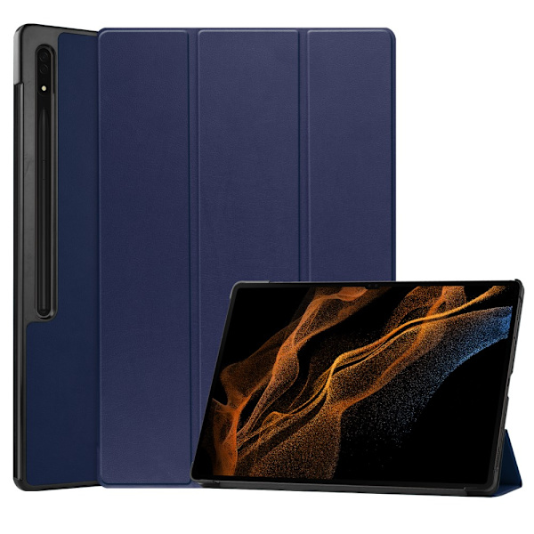 Samsung Galaxy Tab S10 Ultra Deksel Tri-fold Blå