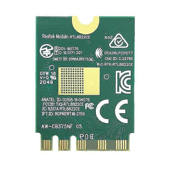 Rtl8822ce 802.11ac 867mbps Wifi Bluetooth 5.1 Ngff M2 Kort -bånds Gigabit Indbygget Trådløst Netværk
