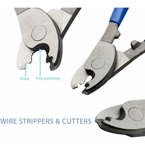 Trådstripper 215 mm justerbar elektrisk kabelkutter elektrisk
