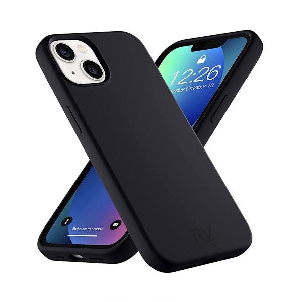 iPhone 13 Skal - Silikon Svart Rvelon Svart