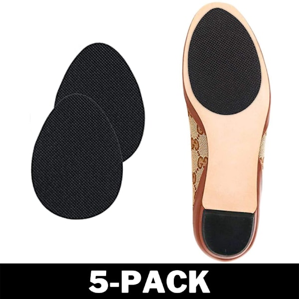1 Par Självhäftande Halkfria Lädersulor för Högklackat 3-Pack