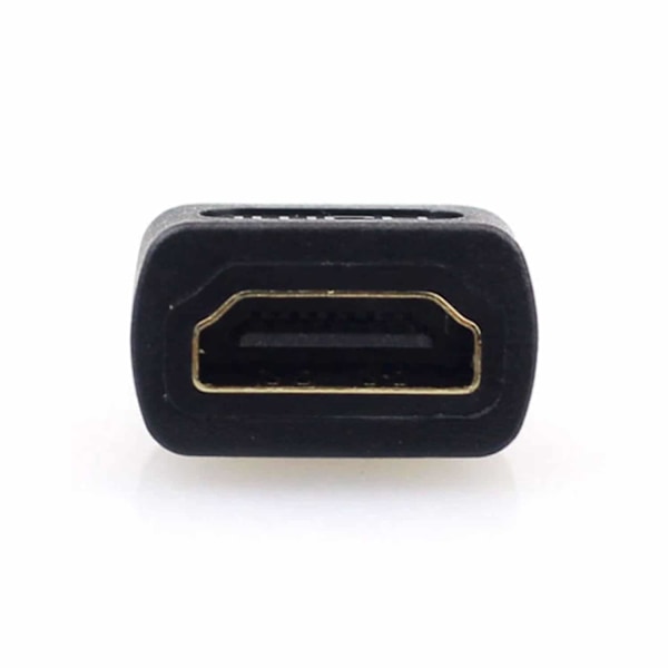 2-pack 90 Grader HDMI Adapter - Vinklad HDMI-adapter svart