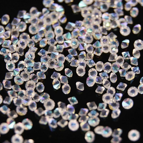 Kristall stenar (Glas) - 1 mm - 200-300 st - 02 multifärg