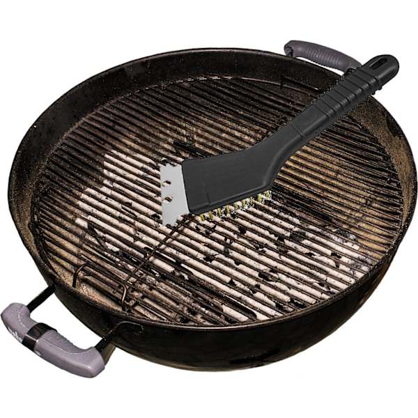 2 stk. kort grillbørsterenser med sort 22 x 7 x 4 cm