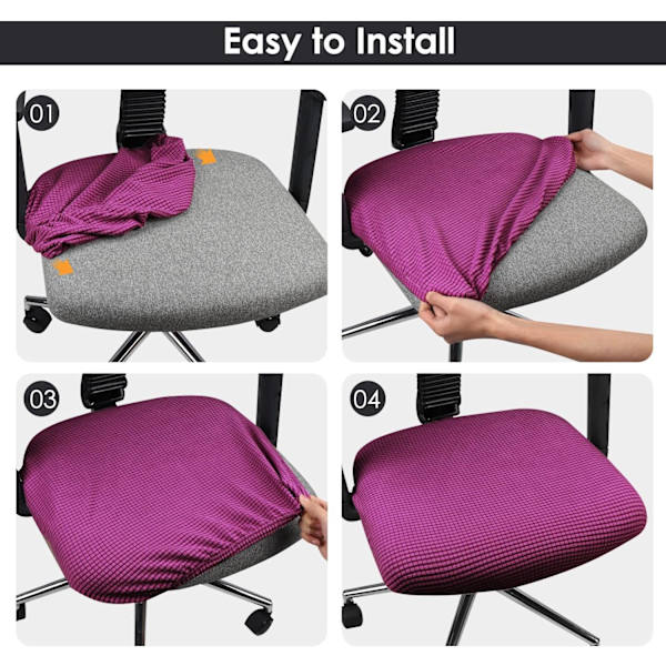 Stretchiga och Tvättsbara Elastiska Spandex Stolsöverdrag för Kontor