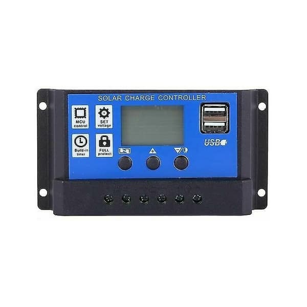 200 Watt 200W Solcellepanelsett med 12V LCD Solcellekontroller Båt Bobil Off Grid