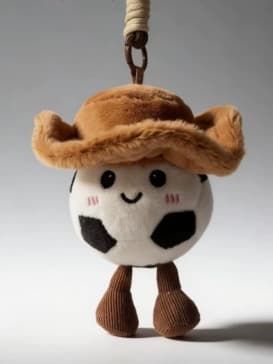 VM 2026 Cowboyhat Fodbold Nøglering Fan Souvenir