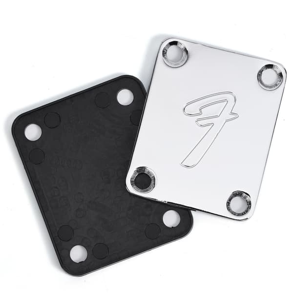 Metalhalsplade til Stratocaster Telecaster eller Bas Elguitar Krom