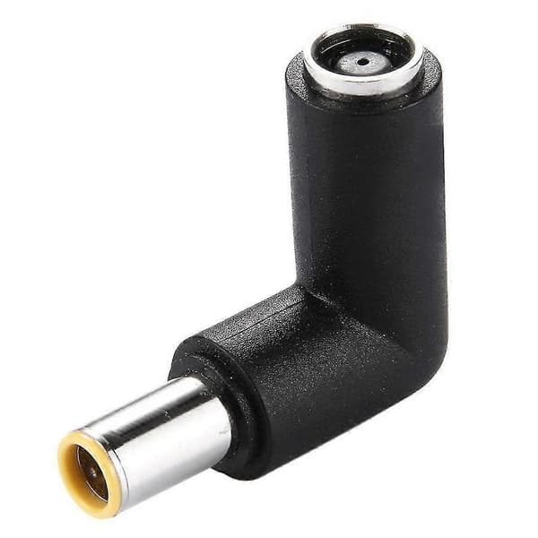 DC 7909 Han til DC 7909 Hun Konnektor Adapter til Laptop Notebook, 90 Graders Ret Vinkel Albue
