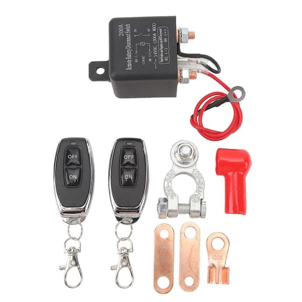 12V Fjernkontroll Batterikoblingsbryter Forhindrer Batteritømming Høy Sikkerhet 200A Dobbel Batteri Kill Switch for Bil