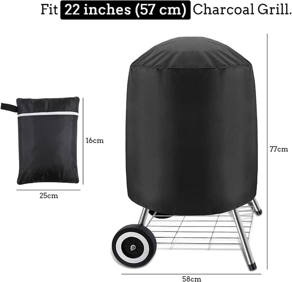 Kulgrillovertræk, vandtæt overtræk til udendørs grill