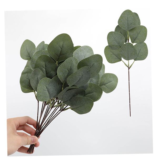 12 stykker kunstig eukalyptus