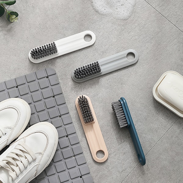 Glansförstärkande Skrubbborste, Ergonomiskt Designad För Skovård Av Mocka och Frostat Läder, Mjuka Borst, Lättviktig, Hållbar Och Slitstark