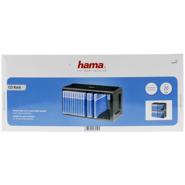 HAMA CD ställ för 20 CD Svart