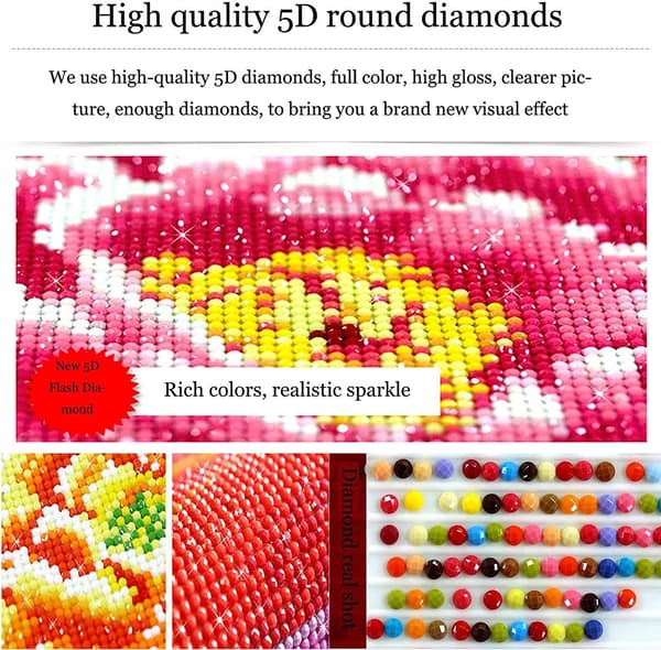 DIY Animasjon Demon Killer Diamantkunst 5D Korsstingkunst Broderi