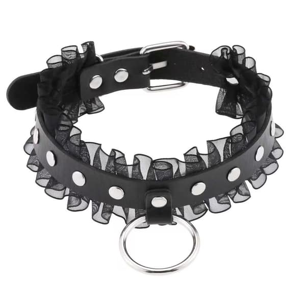 Pitsikaulakoru naisten choker, musta choker
